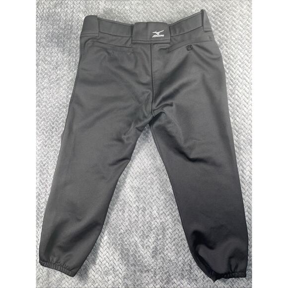 Mizuno Performance Softball Crop Pants Women's Size Medium Black Quilted Padding - Picture 1 of 6